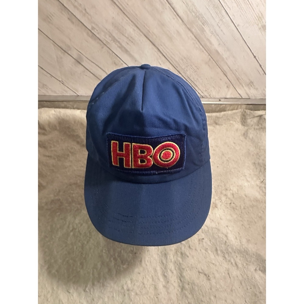 Vintage 80s/90s HBO Patch Hat Cap Blue With SnapBack